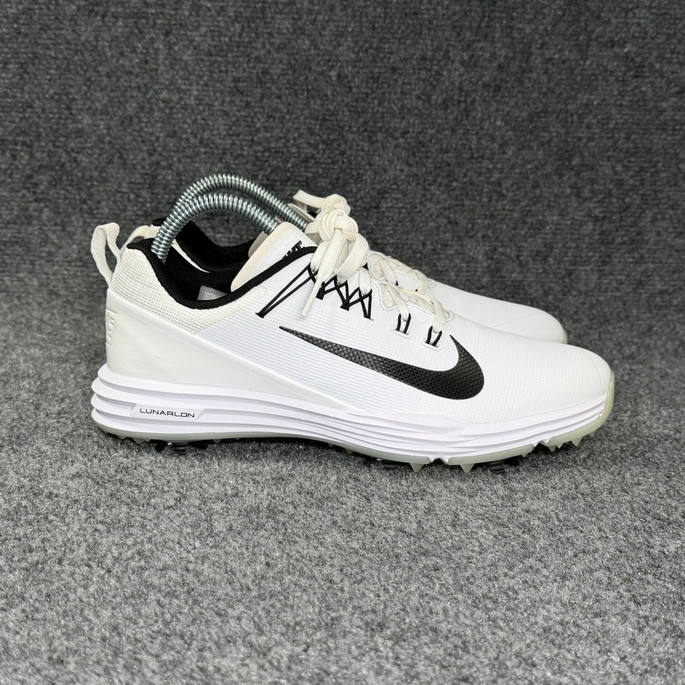 Nike Lunar Command 2 Golf Shoes Women's 7.5 White Black Athletic Performance